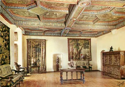 Castelo de Plessis-Bourré — Sala dos Guardas — Editor GREFF, n° 493-504