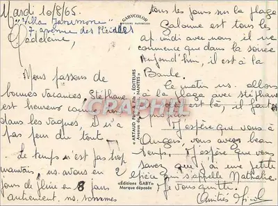 La Baule - De mooiste strand van Europa — Gabycolor, uitgever Nantes — Achterkant