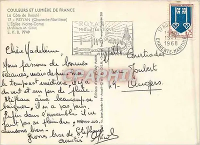 Kościół Najświętszej Maryi Panny — Royan (Charente-Maritime) — Wydawnictwo Sztuki Jean-Jauret — Rewers