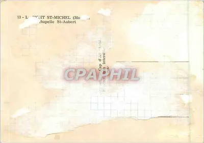 Kaplica św. Michała — Mont Saint-Michel (Manche) — Kaplica św. Auberta — wydawca nieznany — Rewers