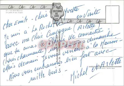 La Rochelle — Port i wieże — Wydawnictwo Luksusowe, nr 17 — Rewers