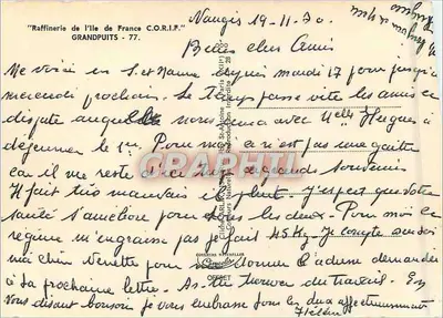 Refinaria da Ilha-de-France — Grandpuits — editor COULOURS NATURELLES OFFSET — Verso