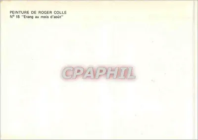 Jezioro w sierpniu — obraz Rogera Colle — N°15 — Rewers