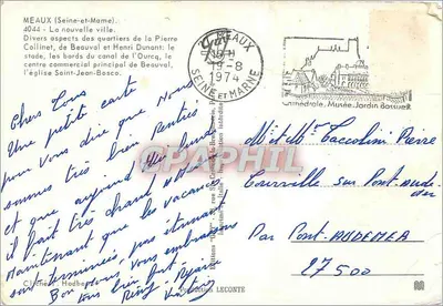 Beauval — Bairro Pierre Collinet e Henri Dunant — Éditions Leconte — Verso