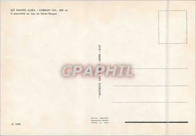 Embrun — widok panoramiczny, ulica i kościoł — Wydawnictwo Alp — Rewers