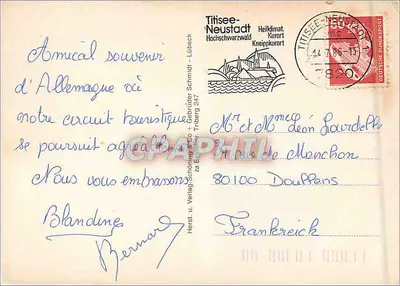 Triberg — Heilklimatischer Jahreskurort im Schwarzwald — editor Titisee-Neustadt — Verso