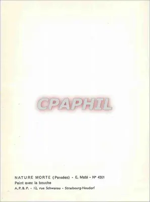 Kompozycja (Pomyśle) — E. Maté — N° 4301 — Rewers