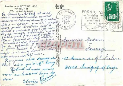 Pornic — porto de pesca — LA BERNERIE — Verso
