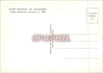 Sala de Espera — Museu Nacional de Malmaison — Éditions Nationaux, 1955 — Verso