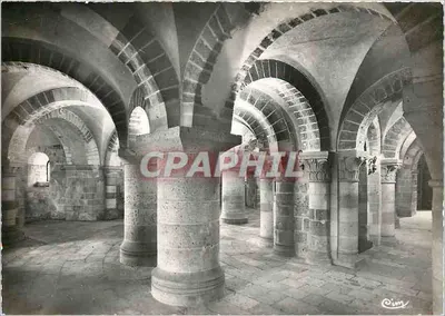 Cripta da Basílica de Saint-Benoît-sur-Loire — Loiret — editor Combier Imp. (S.-et-L.)