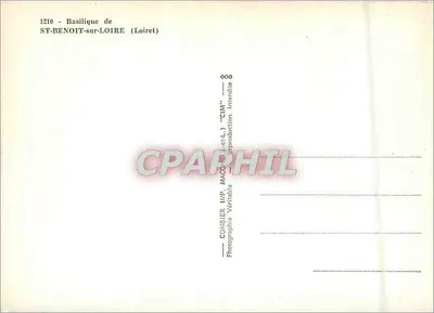 Bazylika Świętego Benoitza nad Loirą (Loiret) — widok panoramiczny — COMBIER IMP. MACON (Loiret) — Rewers