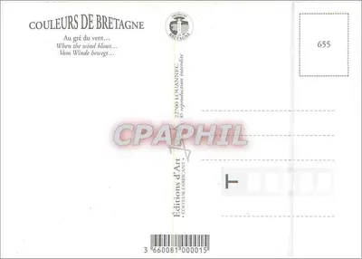 Bretanha ao sabor do vento — 6 ventoinhas ilustrativas — Éditions d'Art Louianne — Verso