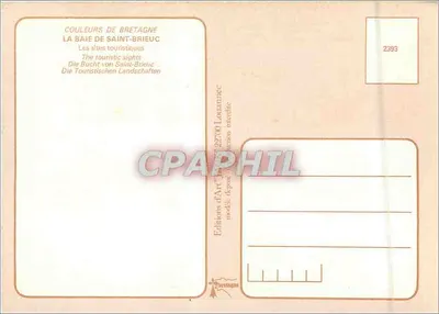 A Baía de Saint-Brieuc — Bretagne — Edições de Arte Lannanec, n° 2393 — Verso