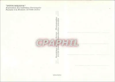 Moun Miejour — Expressão das tradições provençais na colheita (XVIII-XIX) — Dominique e Odile Bernay, Orange — Verso