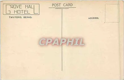 Hotel Grove Hall — Twyford, Berks. — Hotel Grove Hall — Verso