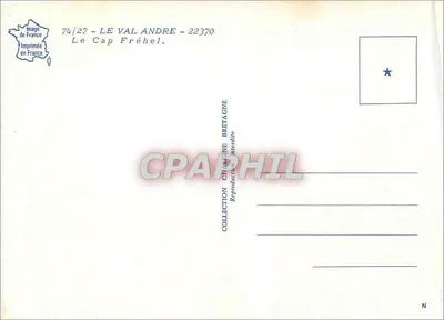 Cap Fréhel — farol e edifício — Collection Bretagne — Verso