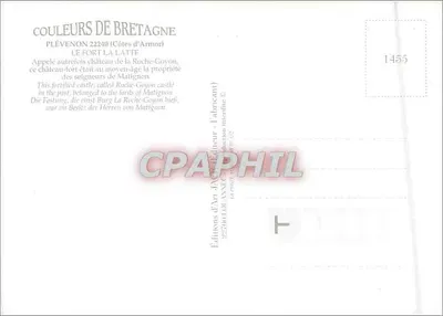 Fort La Latte — Plévenon, Côtes-d'Armor — Edizioni d'Arte J.A. Lannic — Verso