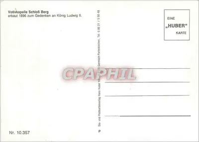 Votivkapelle Schloß Berg — editor Huber, n° 10.357 — Verso