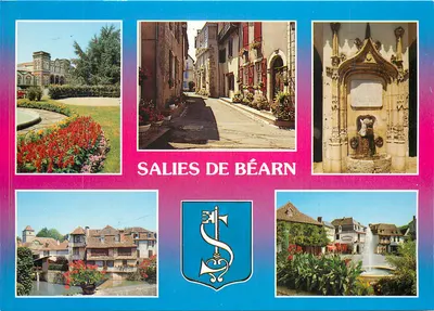 Salies de Béarn — vista panorâmica — editor não visível