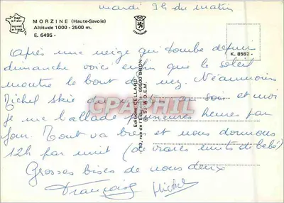 Morzine — stacja narciarska w Haute-Savoie — Éditions Cellard — Rewers