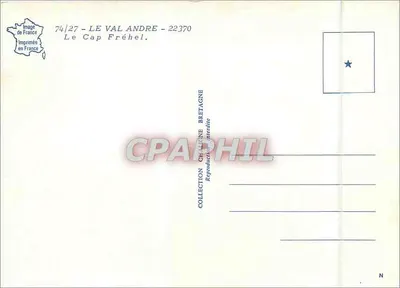 Cap Fréhel — farol e antigo torreão — Coleção — Verso