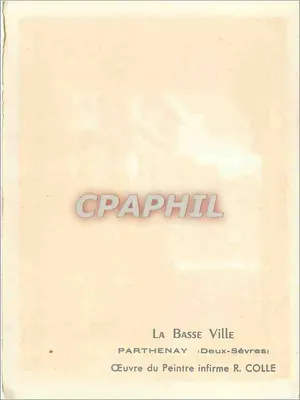 Vista da Baixa Cidade — Parthenay (Deux-Sèvres) — R. Colle — Verso