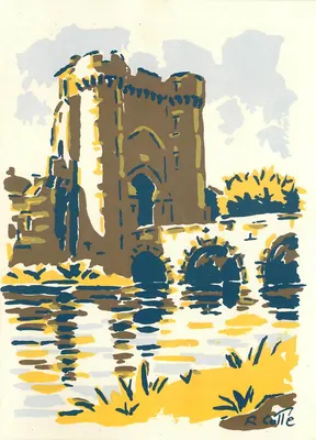 Torre Saint-Jacques — Parthenay (Deux-Sèvres) — obra do pintor R. Colle
