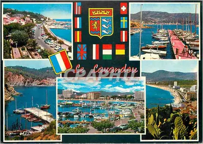 Le Lavandou — Vista geral do porto e da praia — Les Éditions AMME