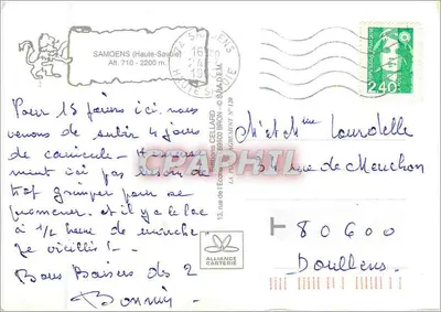 Fontaine pública — Samoëns (Haute-Savoie) — editor Cellaard — Verso