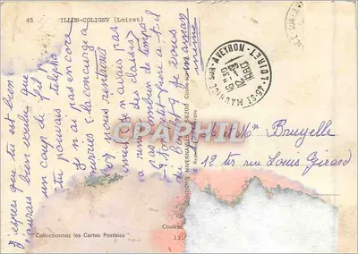 Chatillon-Coligny — karta pocztowa turystyczna — Éditions Nivernaises — Rewers