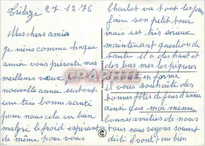 Zamieczony wioska — scena nocna z wozem i sklepem — wydawca nieznany — Rewers