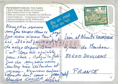 Innsbruck — Wintergrüße aus Innsbruck — editore sconosciuto, numero di serie non visibile — Verso