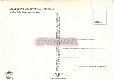 Villeneuve-Loubet — Marina Baie des Anges, 's ochtends — ELBE éditions — Achterkant