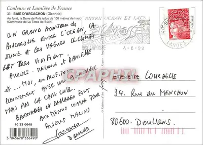 Bassin d'Arcachon — widok z powietrza — Wydawnictwo Sztuki Lyon — Rewers