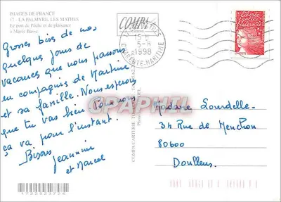 LA PALMYRE : os Mathes — Imagens da França, n°17 — Verso