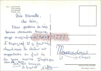 Alicante — vista parcial — Comerçant SA, n° 135 — Verso