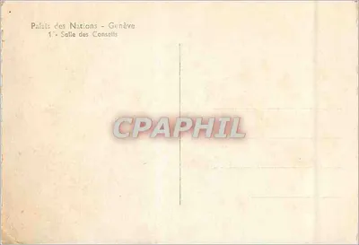 Palácio das Nações - Genebra — Sala dos Conselhos — Verso