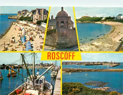 Roscoff — praia de Ste-Barbe, torre Marie Stuart, porto — Éditions de Bretagne, n° 29211