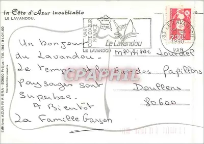 Le Lavandou — widok z portu i plaż — Wydawnictwo Côte d'Azur — Rewers