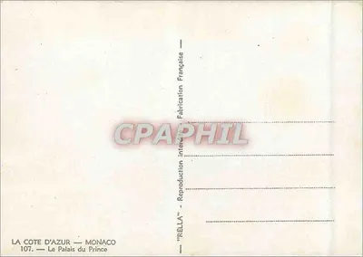Pałac Książęcy — Monako — Rella — Rewers