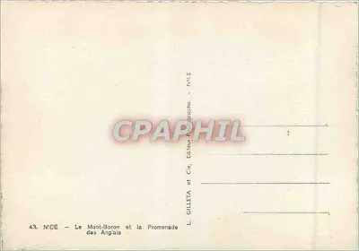 Nice — Mont-Boron i Promenade des Anglais — L. GILLETA et Cie, Éditeur-Photographe, NICE — Rewers