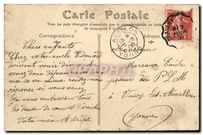 Arcy-sur-Cure — O Castelo, Fachaça Principal — ND Phot, n°77 — Verso