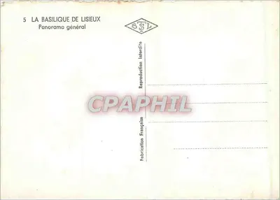 Bazylika w Lisieux — Ogólny widok — Wydanie francuskie — Rewers