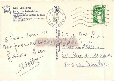 Demoiselles du Sauze — erozja wód deszczowych — Wydawnictwo Alp — Rewers