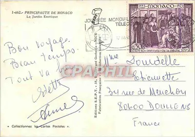 Exotisch Tuin van Monaco — Éditions S.E.P.T. — N° 1-462 — Achterkant