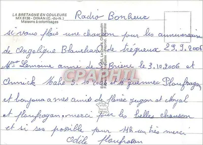 Casa com colmios — Dinan (C.-du-N.) — Éditions La Doye, Le Doyeulin — Verso