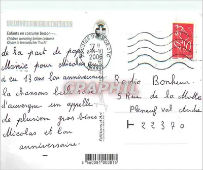 Children of Brittany — Editions d'Art, no. 3660081000015 — Back