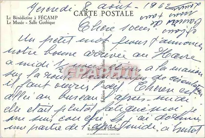 A Bénédictine em FÉCAMP — O Museu - Sala Gótica — Edição Proibida — Verso