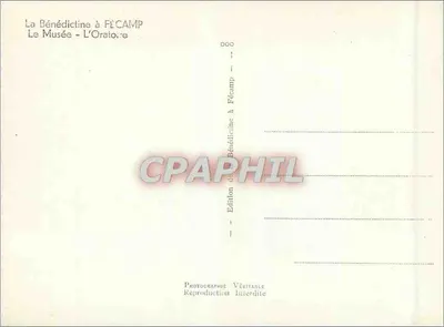 A Bénédictine em Fécamp — O Museu - O Oratório — Edição de Fécamp — Verso