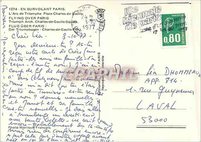 Arc de Triomphe — Place Charles-de-Gaulle — Wydawnictwo Interdite — Rewers